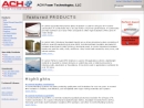 Website Snapshot of ACH FOAM TECHNOLOGIES, LLC